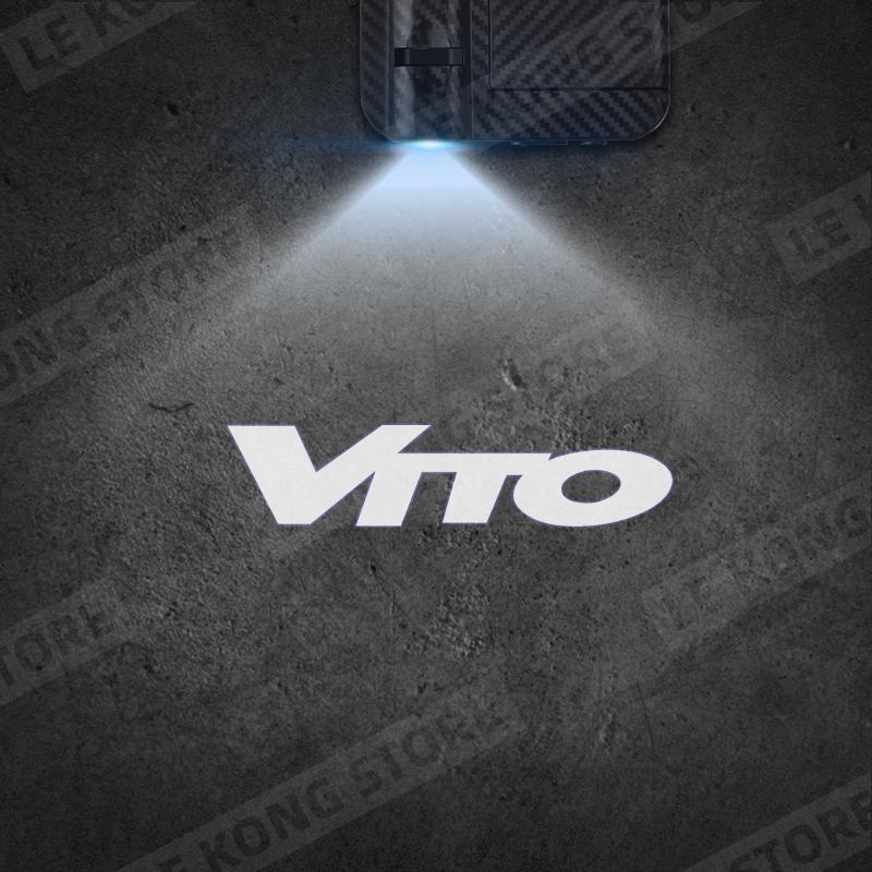 

For Viano Vito Sprinter Emblem W906 W907 313 W639 Car Door Light Welcome Lamp Wireless Projector Auto Decoration HD LED 1pcs