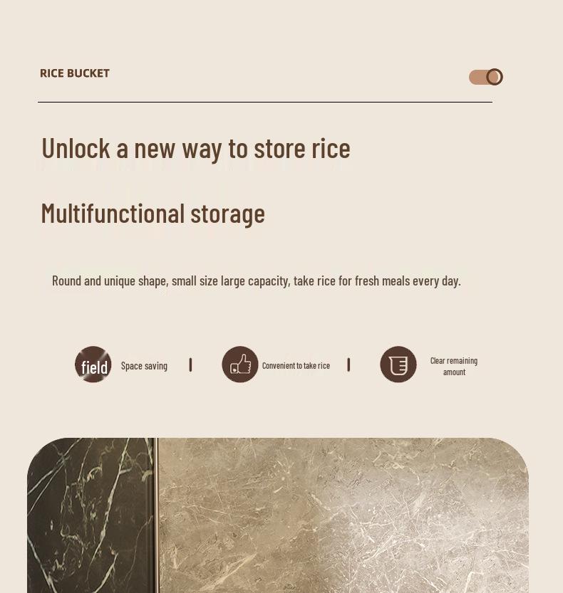 Smart Sealed Rice and Cereal Storage Container - Insect & Moisture-Proof with Large Capacity