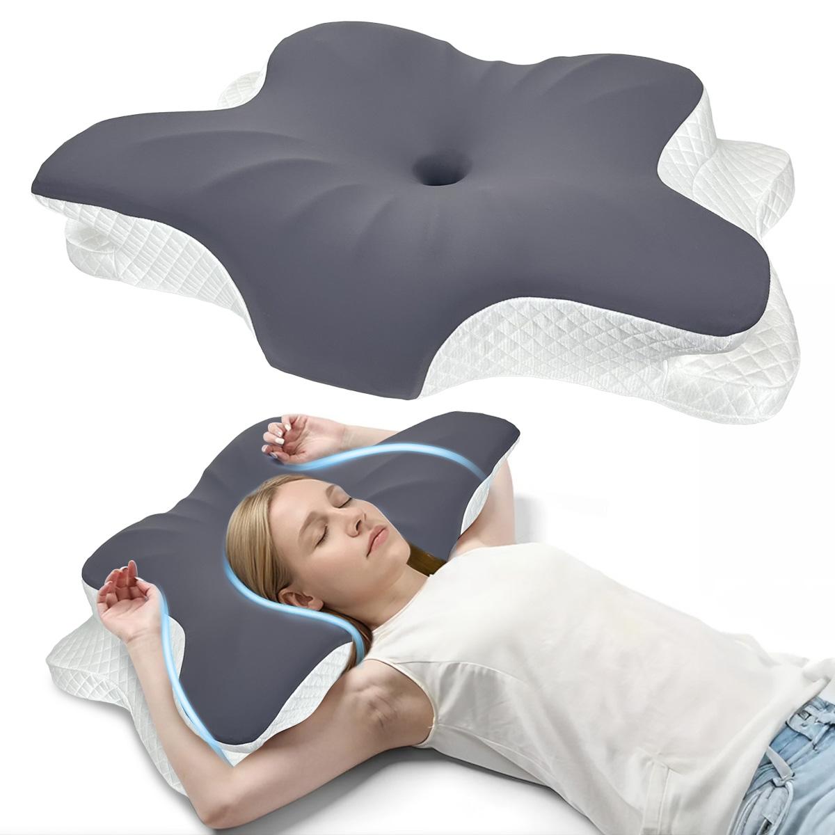 Cervical Pillow for Neck Support Ergonomic Pain Relief Pillow Cozy Sleeping Contour Bed Pillow for Side Back Stomach Sleeper