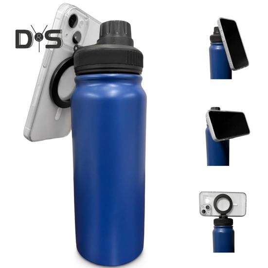 2-in-1 Insulated Cup Lid Leak-proof Water Bottle Spout Lid Magnetic Phone Holder Multifunctional Phone Stand Bottles Lid