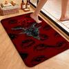 Dark Baphomet Pentagram Art Indoor Rug Soundproof Shockabsorbing Carpet For Office Study Home Decor Memorial Gift