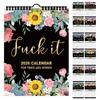 2026 Wall Calendar For Tired- Women Funny 2026 Calendar Monthly Calendar With Hook White Elephant Gag Gift For Women