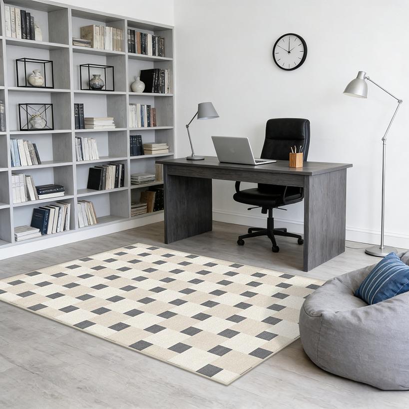 Modern Minimalism Decoration Living Room Carpet Study Room Non-slip Washable Tables Chair Mat Bedroom Bedside Fluffy Plush Rug