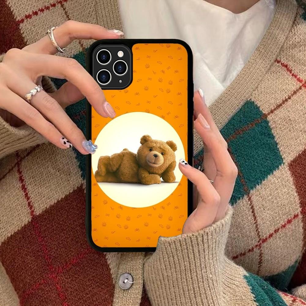 Ted Bear Phone Case Silicone PC+TPU For For IPhone 11 12 13 14 15 16 Plus Pro Max Cover