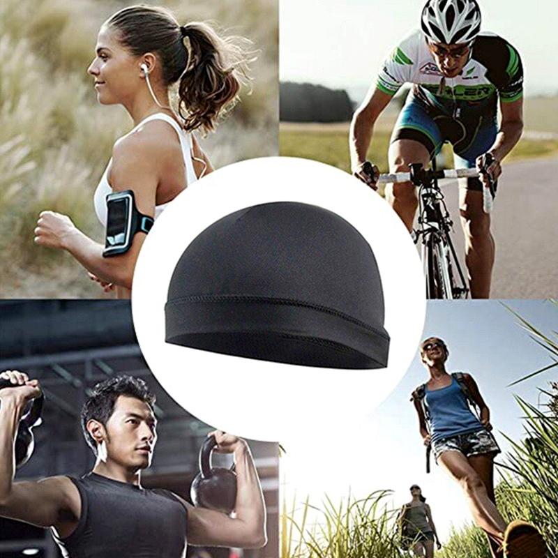 1Pc Polyester Unisex Helmet Summer Inner Cap Anti-sweat Quick Dry Bike Sports Hat Anti-UV Cycling Cap Motorcycle