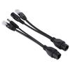 POE Adapter Cable NonStandard Waterproof Injector Splitter  12V(White )