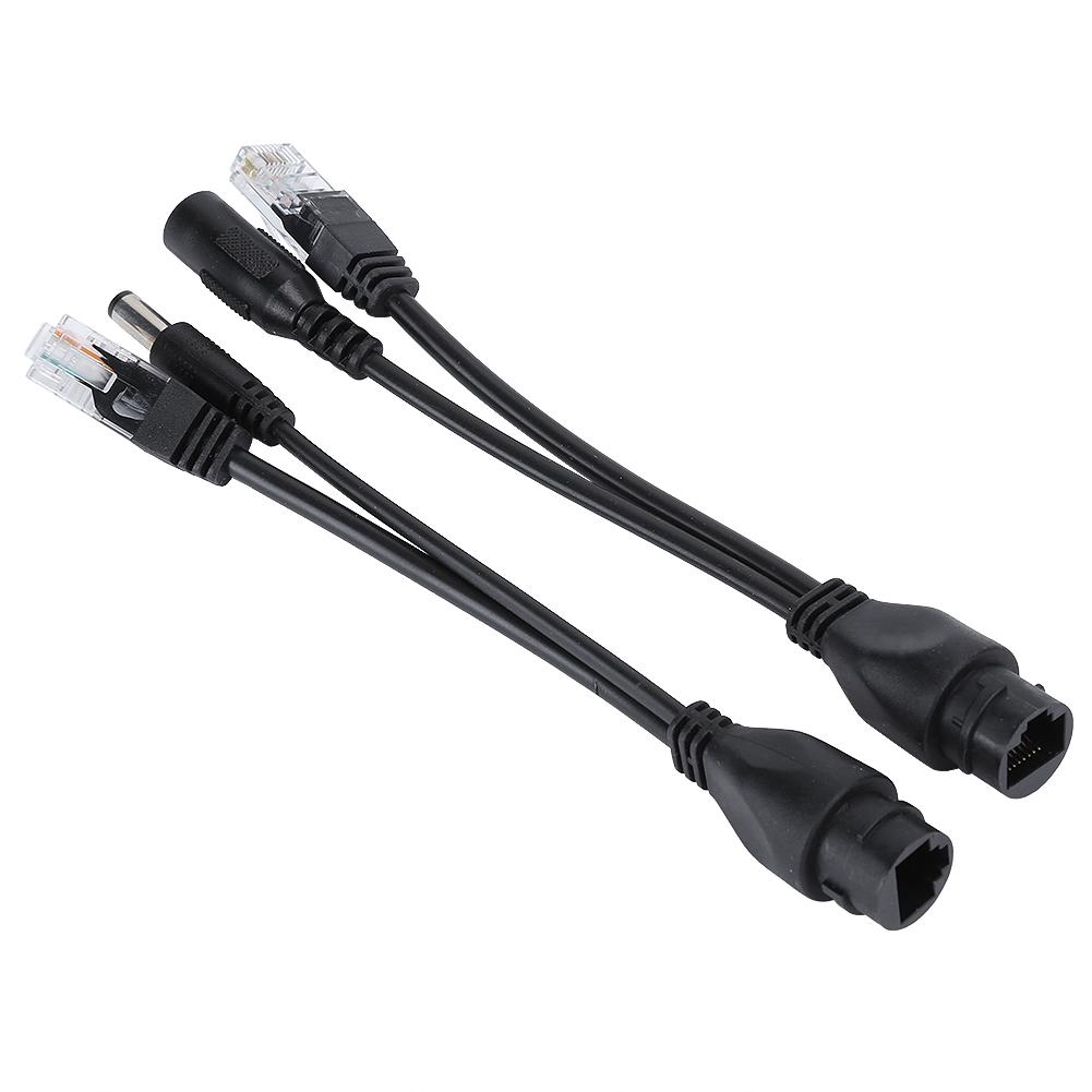 POE Adapter Cable NonStandard Waterproof Injector Splitter 12V(White )