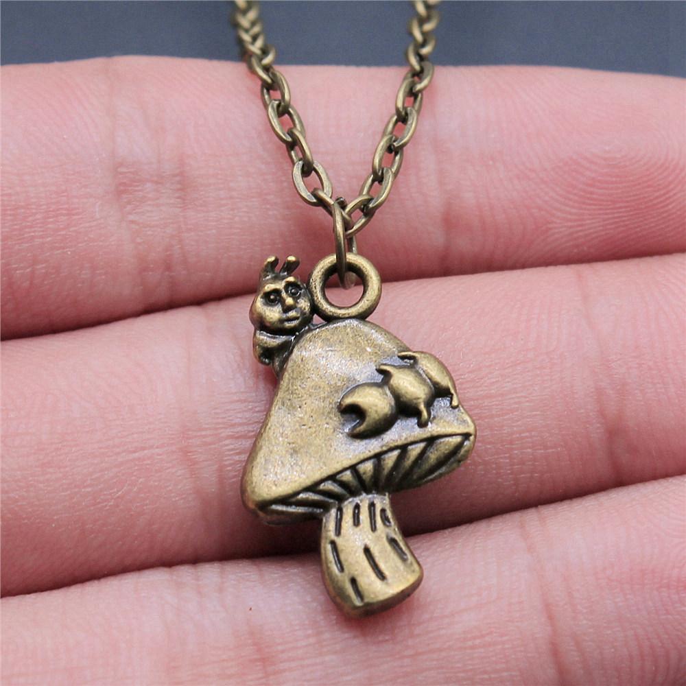 Necklace On The Neck 43cm Chain Clover Mushroom Leaf Kids' Jewelry Materials QN016