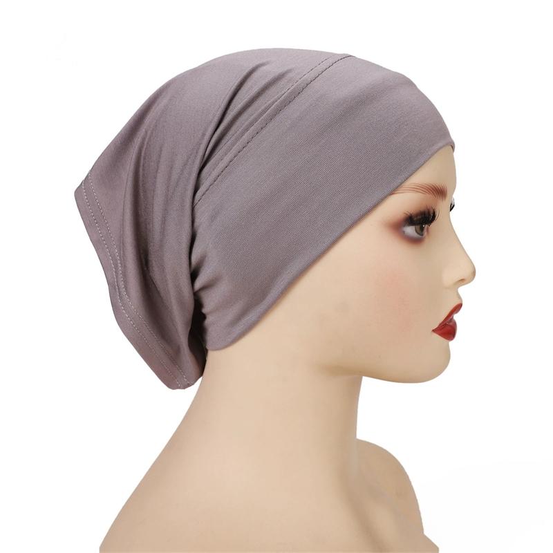 Cotton Modal Inner Hijab Undercap Muslim Turban Islam Underscarf Hijab Bonnet Soft Stretch HIjabs Tube Cap Turbante Mujer Hat