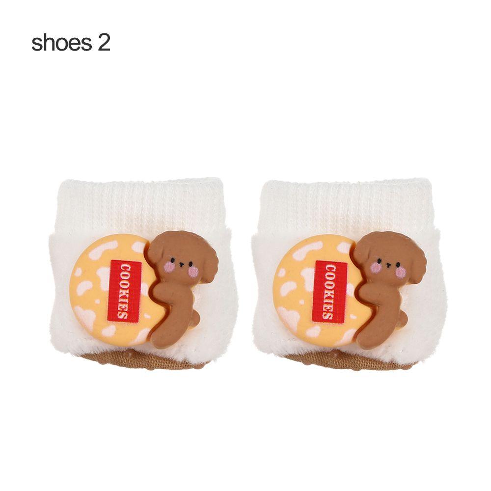 House Dolls Accessories Suspender Pants Doll Clothes Mini Animal Hoodies Cartoon Plush Shoes