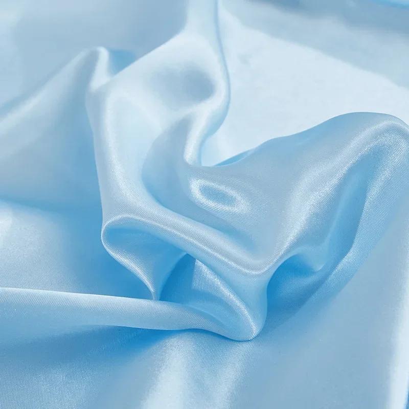 Imitated Silk Solid Color Cushion Cover with Zipper Breathable Smooth Pillowcase Home Decor for Sofa Chair 40455030x5060cm 30x50cm 1pc светло-синий 1530₽