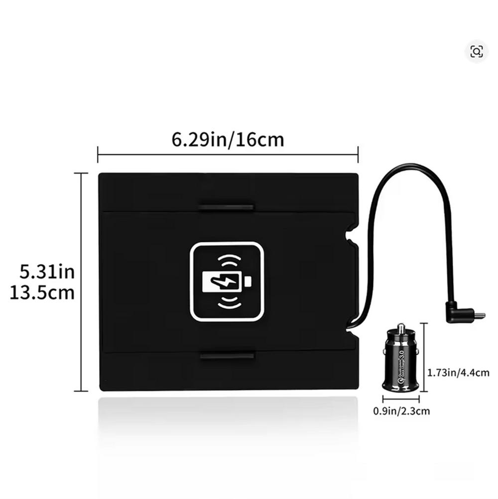 QI Wireless Car Phone Charger Charging PVC Pad For Honda Civic 11th 22-2023