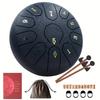 8-Inch 11-Note Steel Tongue Drum - C Key Portable Percussion Instrument for Yoga Beginners