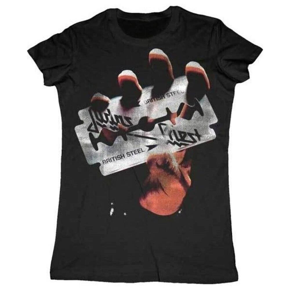 JUDAS PRIEST cd cvr BRITISH STEEL Official BABYDOLL SHIRT LAST XL New screaming M