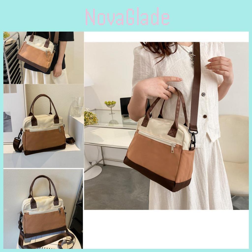 Trendy French Canvas Bag For Women Urban Style Chic Summer Crossbody Handbag