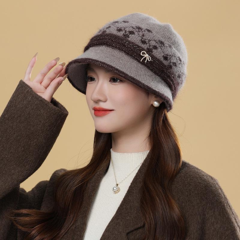 Women's Winter Hat with Detachable Ear Flaps - Adjustable Stretch -Like Beanie, Soft Warm for Cold Weather, All-Season & Christmas