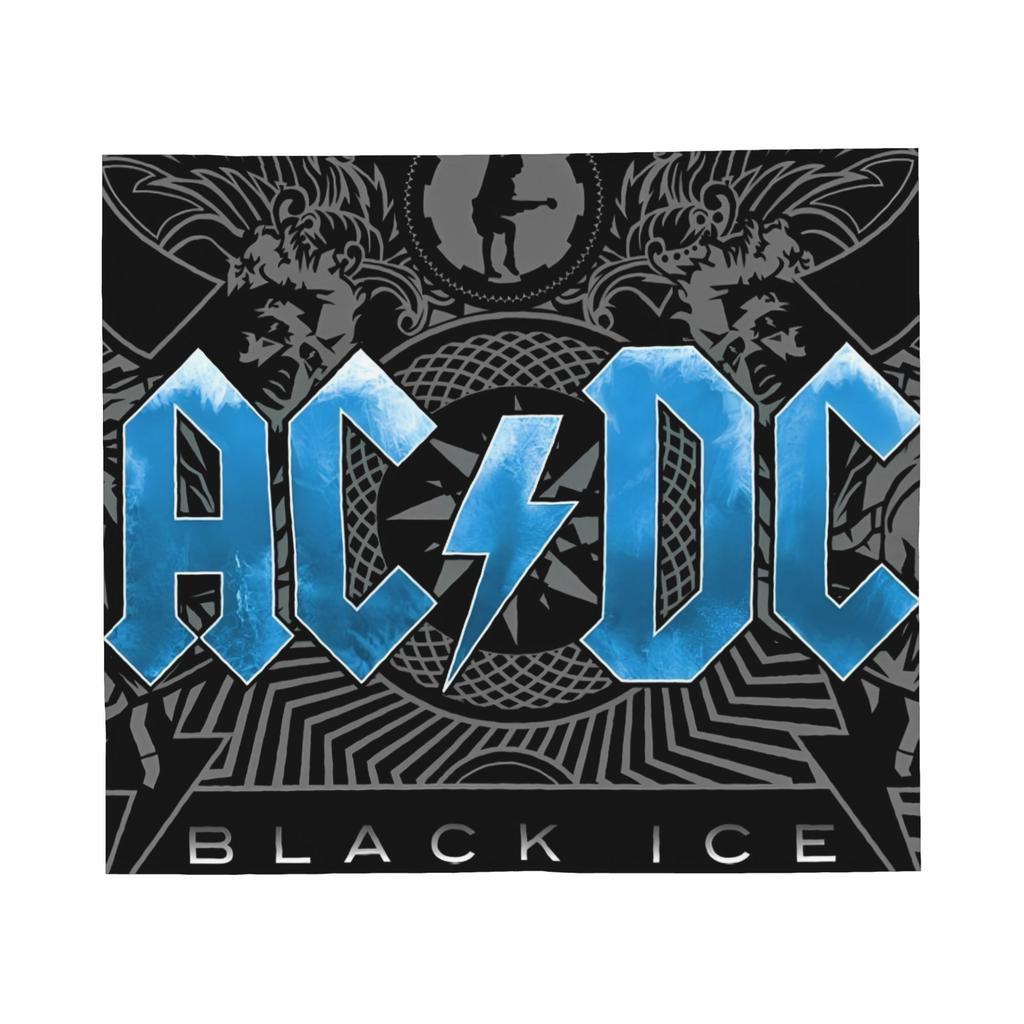 AC DC Heavy Metal Band Blankets Flannel Autumn/Winter  Portable Lightweight Throw Blankets for Sofa Car Bedspread