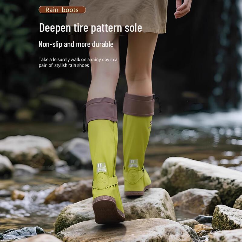 COFLYEE Waterproof High-Top Rain Shoe Covers