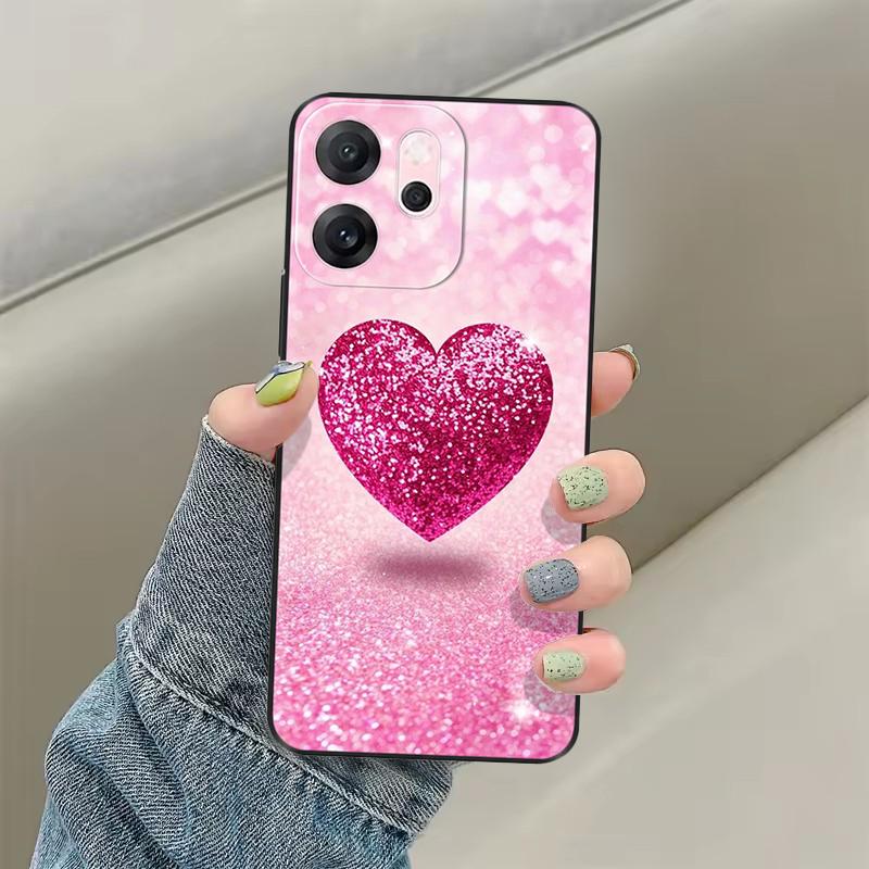 Per OPPO Reno14 F Custodia CPH2743 Cover Morbida in Silicone Gatto Carino Dipinto Protezione Fundas Per OPPO Reno 14F Reno14F Cover Posteriore Borse