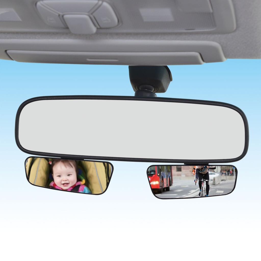SEIWA Car K366 Mirror, Multi-Sub Mirror, Black,