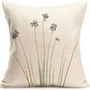 Popular Green Plant Linen Pillowcase Modern Simple Home Sofa Living Room Pillow Cushion