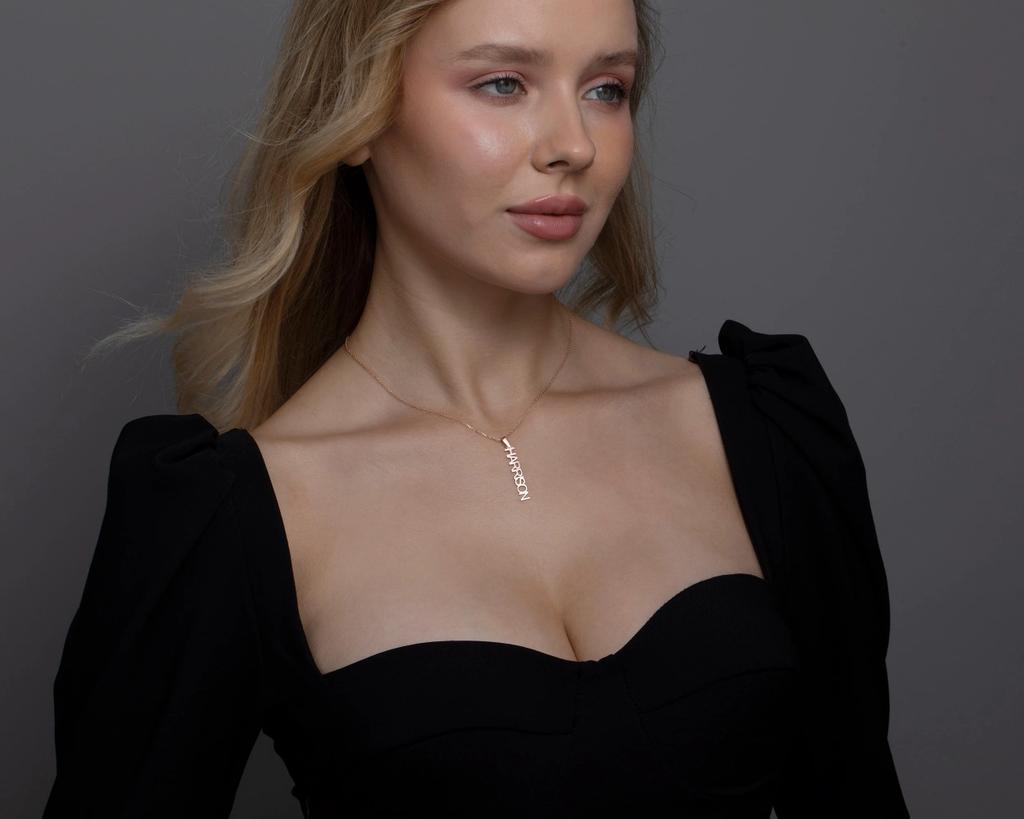 Gold-plated Fashion Jewelry Stainless Steel Chain Pendant Necklace Custom Personalized Name Necklace Christmas Gift Necklace