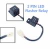 Motorcycle Electronic Flasher Relay 2Pin LED Signal Hyper Lights Flash LF1-S-PIN