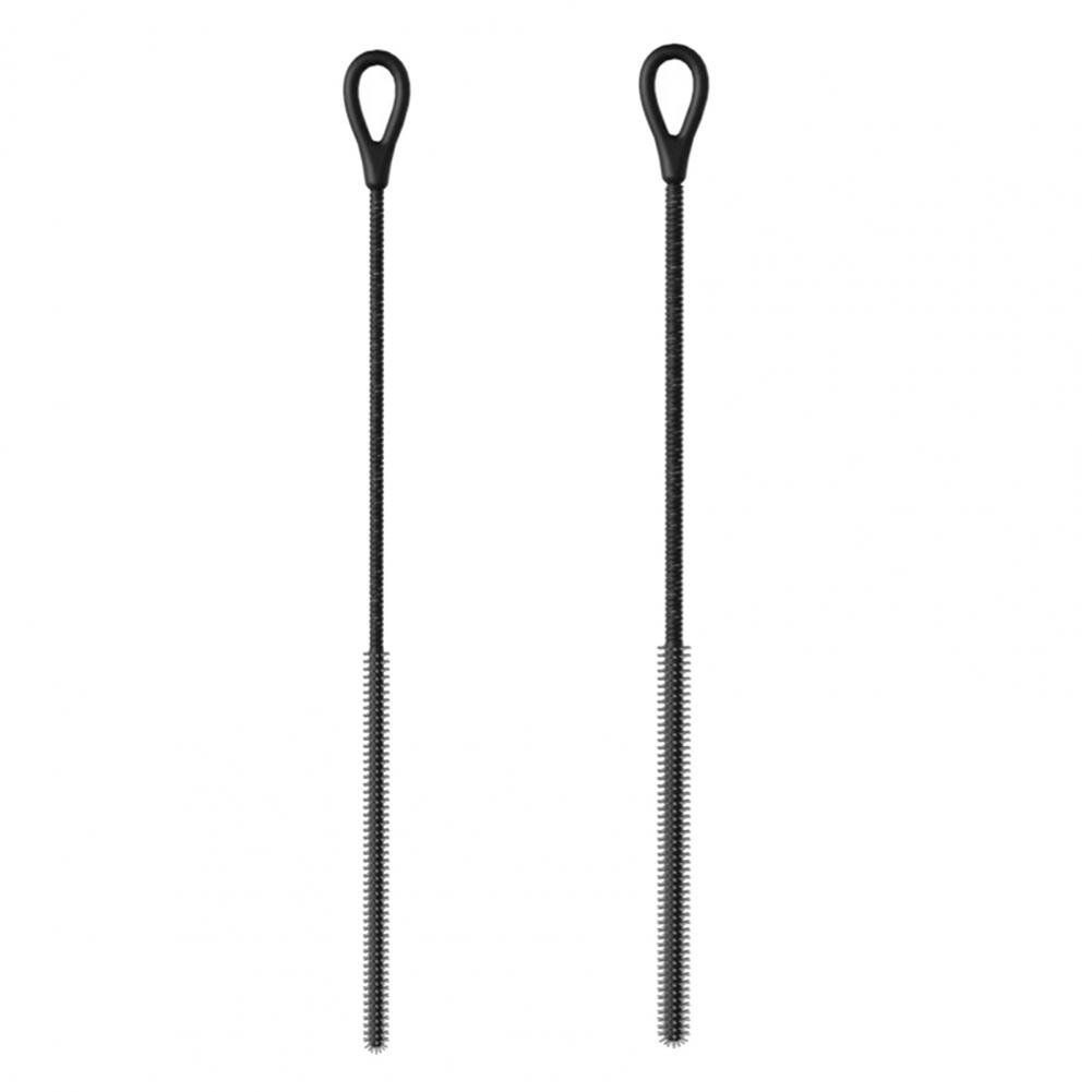Silicone Straw Tool Food-grade Silicone Straw Brush Set with Anti-slip Handle for Power 2pcs Milk Tea Stain Remover Brushes