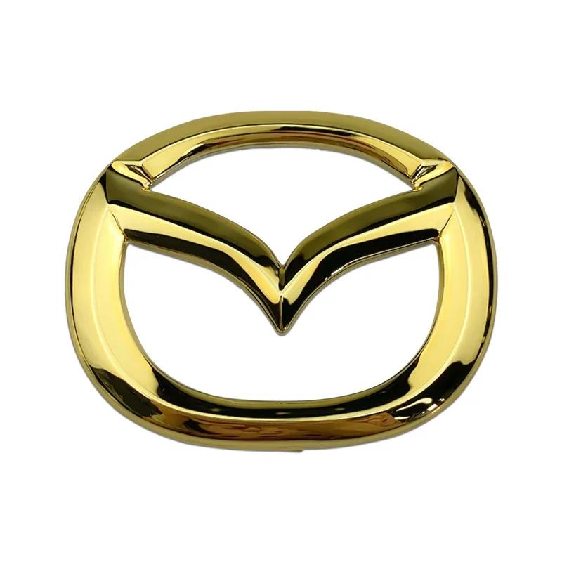2025 Hot ABS Car Steering Wheel Emblem Cover Stickers for Mazda CX6 CX9 CX7 RX7 MX5 CX5 CX3 Protege Badge Internal Decals Decora