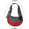 Small Pet Dog Cat Sling Carrier - Breathable Mesh Travelling Pet Hands-Free Sling Bag Adjustabled Padded Strap Front Pouch Single Shoulder Bag for