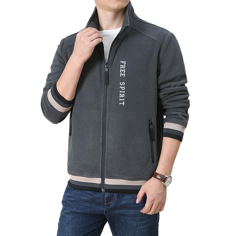 Neu Herren Frühjahr und Herbst Neue Outdoor Freizeit Fleece Hoodie herren Fleece Jacke