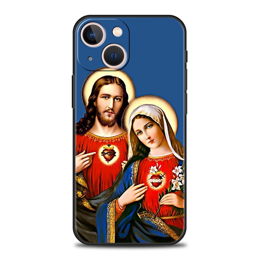 New Faith Christian Religious Jesus Luxury Phone Case For iPhone 11 14 15 Pro MAX 12 13 Mini 7 8 Plus X XR XS SE Silicone Cover