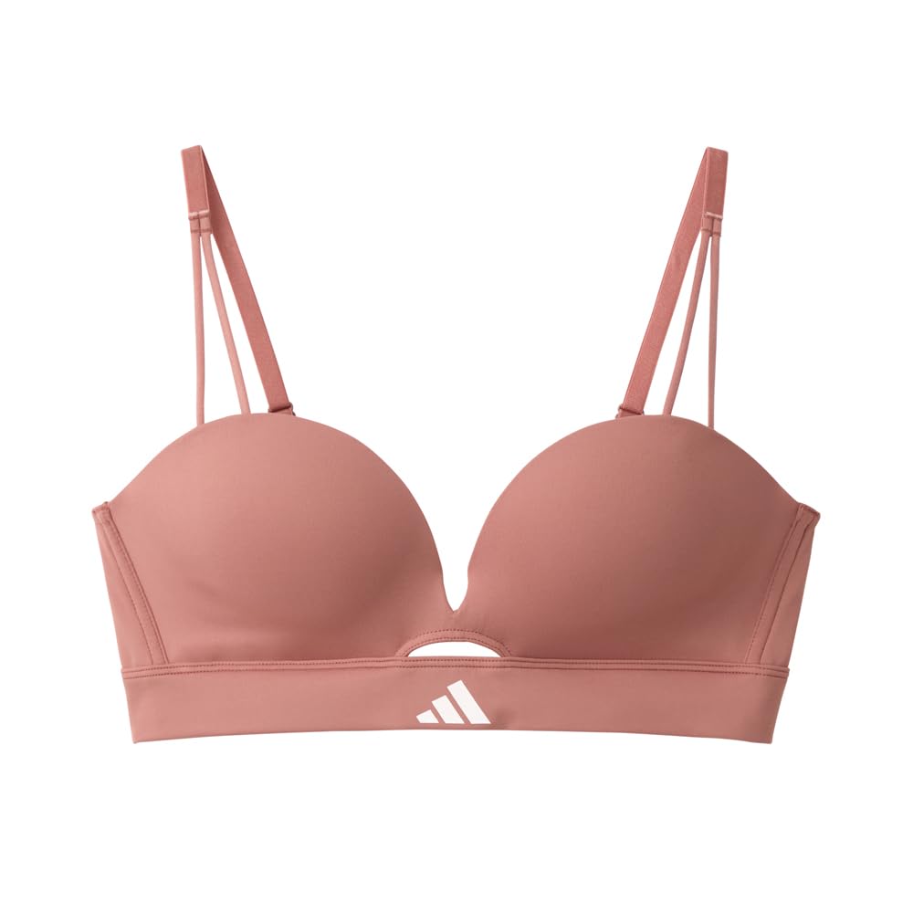 

Женский бесшовный бюстгальтер без косточек Adidas AP0155 Back Brilliant M, влагоотводящий, быстросохнущий, чашка пуш-ап, застежка на крючках, коричневый,