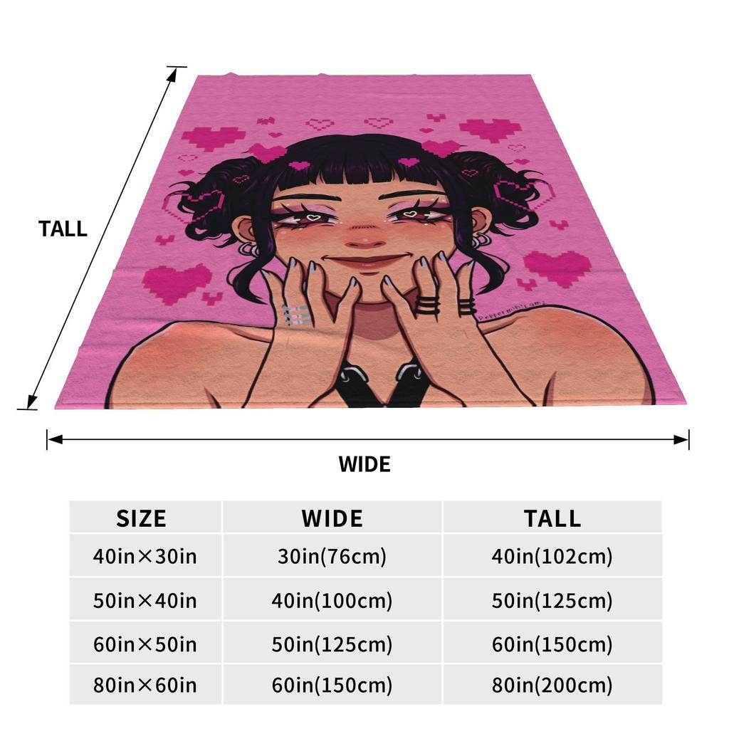 Zoey Kpop Demon Hunters Blankets  Fuzzy Vintage Breathable Throw Blankets for Bed Sofa Textile Decor