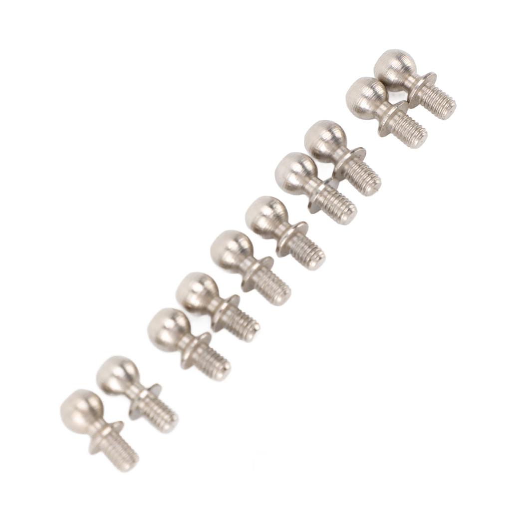 10pcs Ball Head Screw Replacement Ball Head Screw Fastener for WLtoys 144001 144002 144010 124010 124008 124007 RC Car