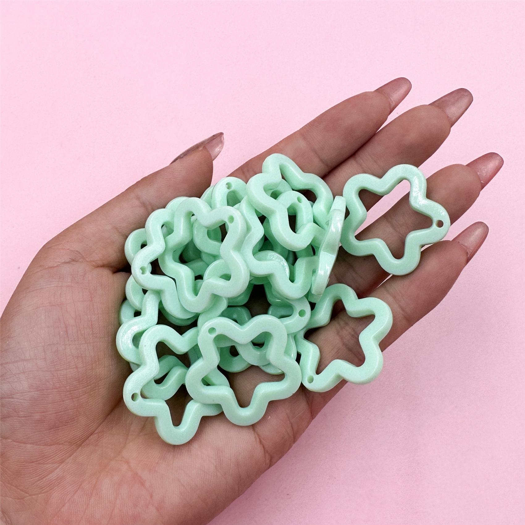 

Товары для дома и вечеринок Подвески Подвеска в виде звезды-пентаграммы 40 шт. 30 мм, карамельный цвет, материал для самодельных украшений, модный акрил для изготовления ожерелий и сережек зелёный