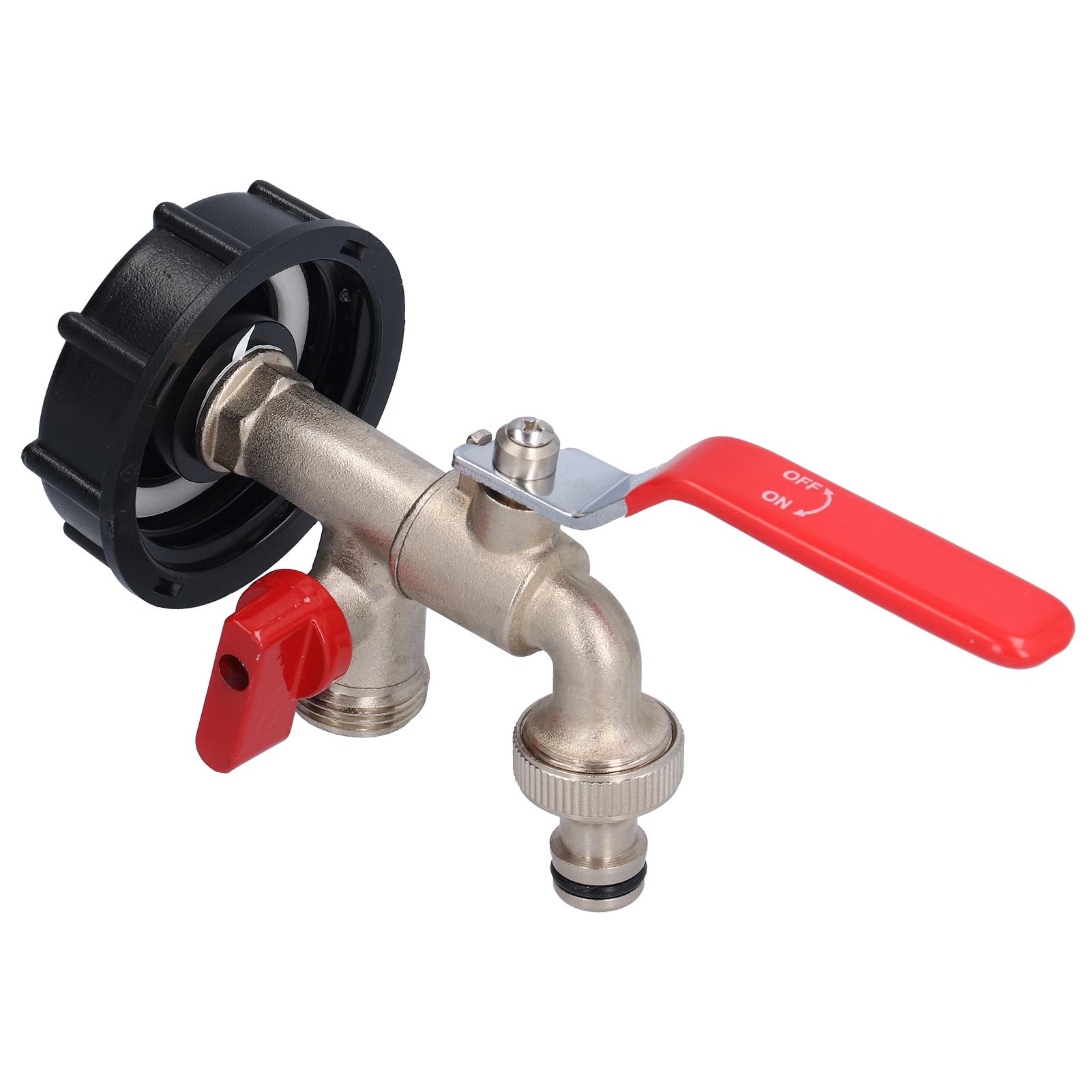 

IBC Tote адаптер подвійний роз єм латунний бак дренажний шланг кран кран клапан фітинг частина подвійна головка один тип ніпеля