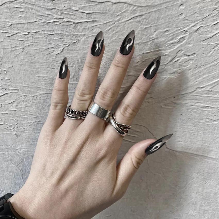 Wear Nail Art Fashion Simple Retro Classic Personality Detachable Style Patch