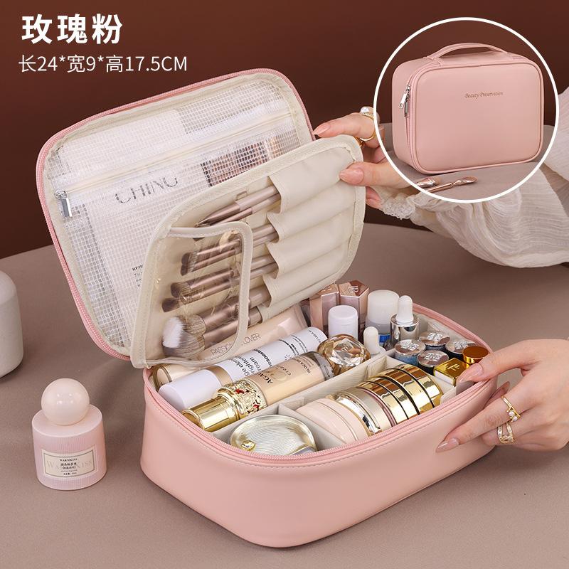 New Women's Cosmetic Bag Portable Storage Bag Large Capacity Luxury Makeup Bag Travel Organizer Essentials Toiletry Bag
