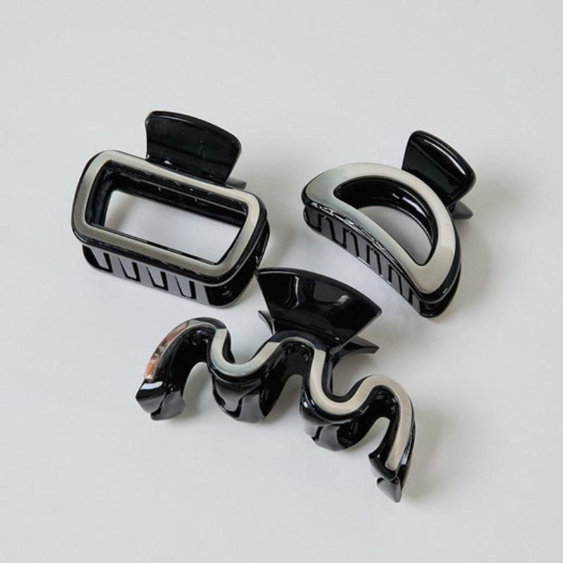 Les Bijoux Philosophy LB_Black Mirror Hair Claw_3type