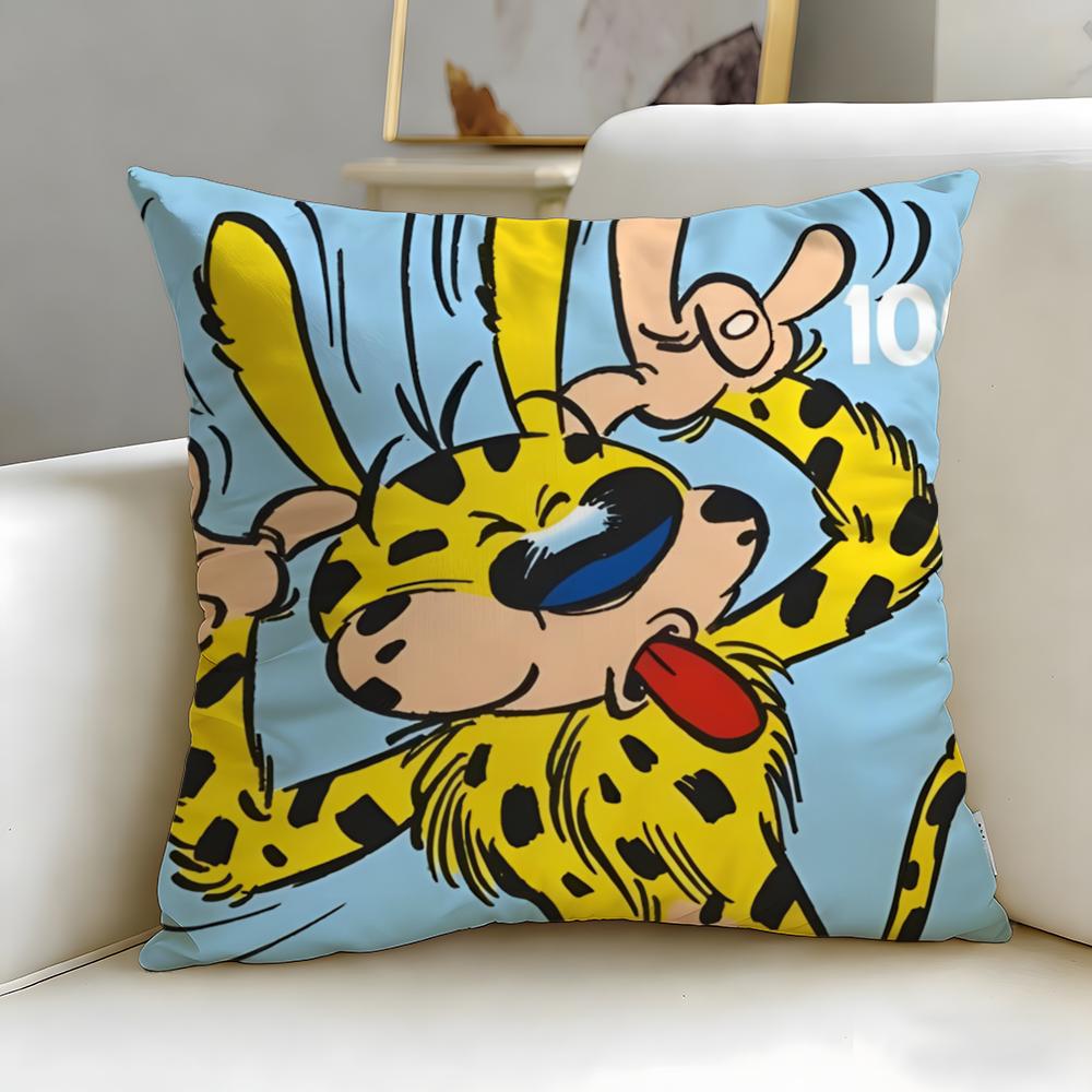 Klassische Cartoon Marsupilami Kissenbezug Weich Leicht zu Waschen Kissenhülle Vielseitig für Sofa Bett Reisen und Büro