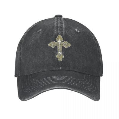 Casquette de Baseball Unisexe Décontractée IC XC NIKA Christogramme Croisé Orthodoxe Denim Usé Lavé Snapback Chapeau Jésus Dieu Chapeaux d'Extérieur Chapeau