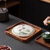 Walnut Solid Wood Pu'er Tea Cake Splitting Tray - Tea Ceremony Accessory