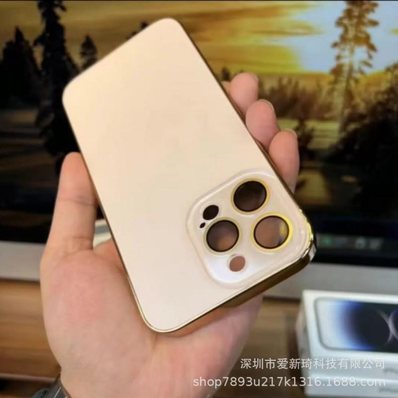 Matte Electroplated Phone Case IPhone 17 Pro Max 16 15 With Built-in Camera Lens Protector Drop Protection
