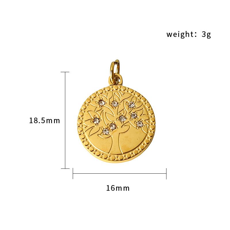 Halloween Ghost Pumpkin Spider Pendant 18K Gold Plated Stainless Steel Jewelry Diy Accessories