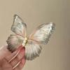 Elegant Retro Butterfly Hairpin - Exquisite Tulle Bangs Clip for Women