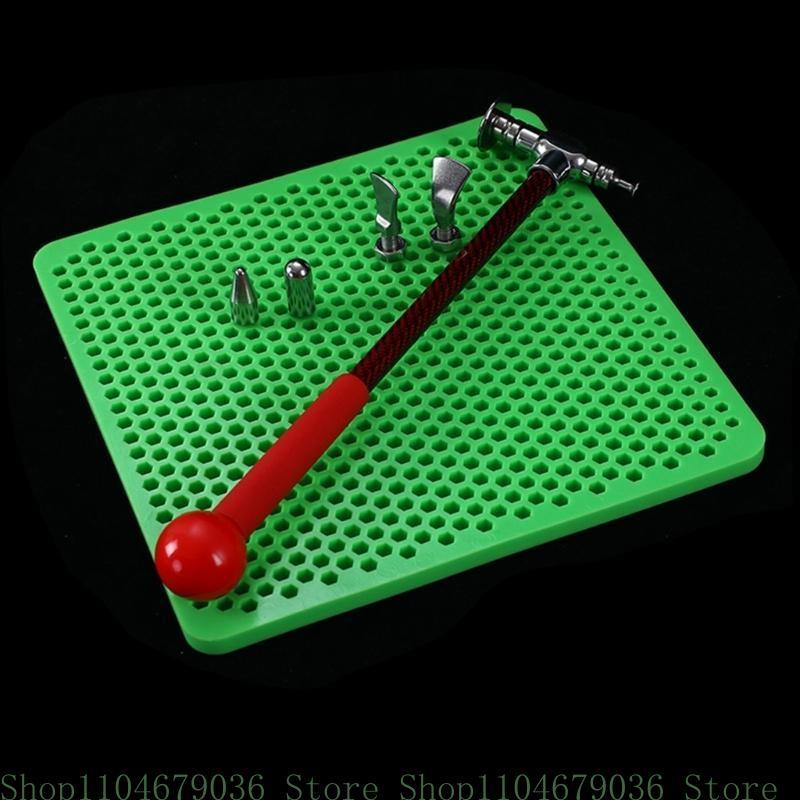 Silicone 8mm Universal Chuck Organizers Board Chuck Storage Board Silicone Storage for Repair Man & DIY Enthusiasts