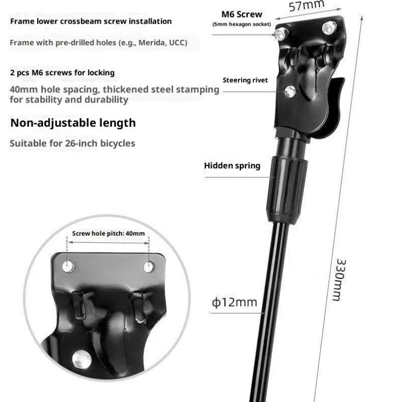 Fahrrad Fußstütze Kantenschutz Parkständer Mountainbike Dreibeinstütze Fußstütze Fahrradzubehör