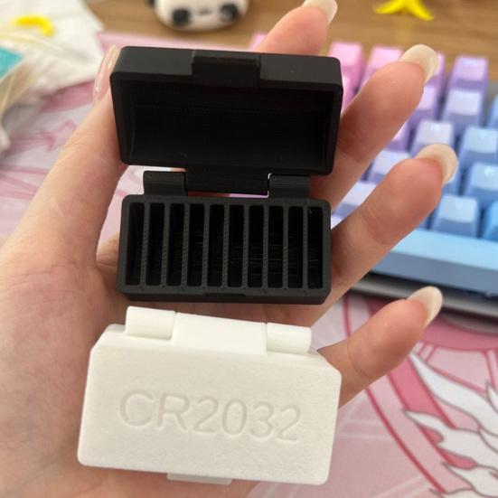 CR2032 Battery Storage Box Organizer Holder Case Protection Efficient Organization Compact Portable Home Travel