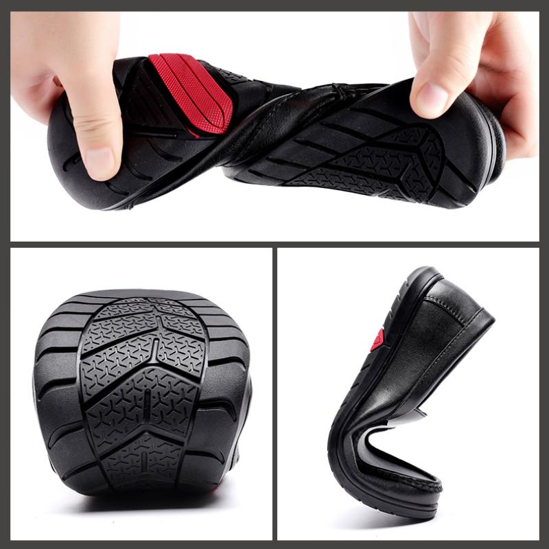 Men's Leather Shoes Slip On Casual Shoes Outdoor Moccasins Summer Loafers Driving Shoes